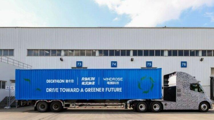Windrose Technology test complete in Electric Heavy Duty Truck