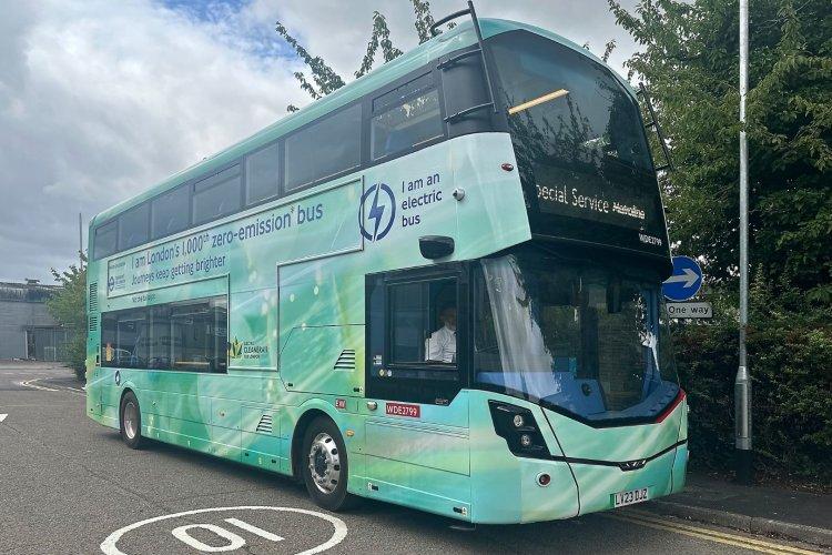 Voith 1000th e-bus in London