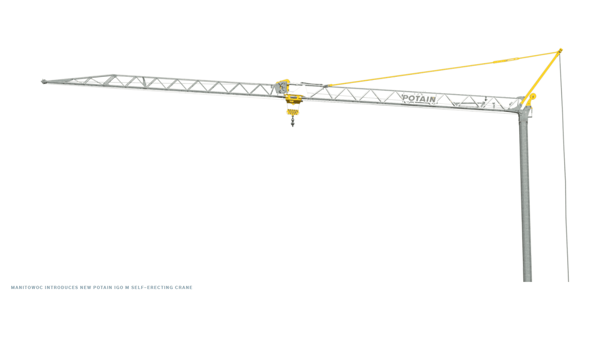 Manitowoc Unveils Potain Igo M self-erecting crane at Batimat in Paris