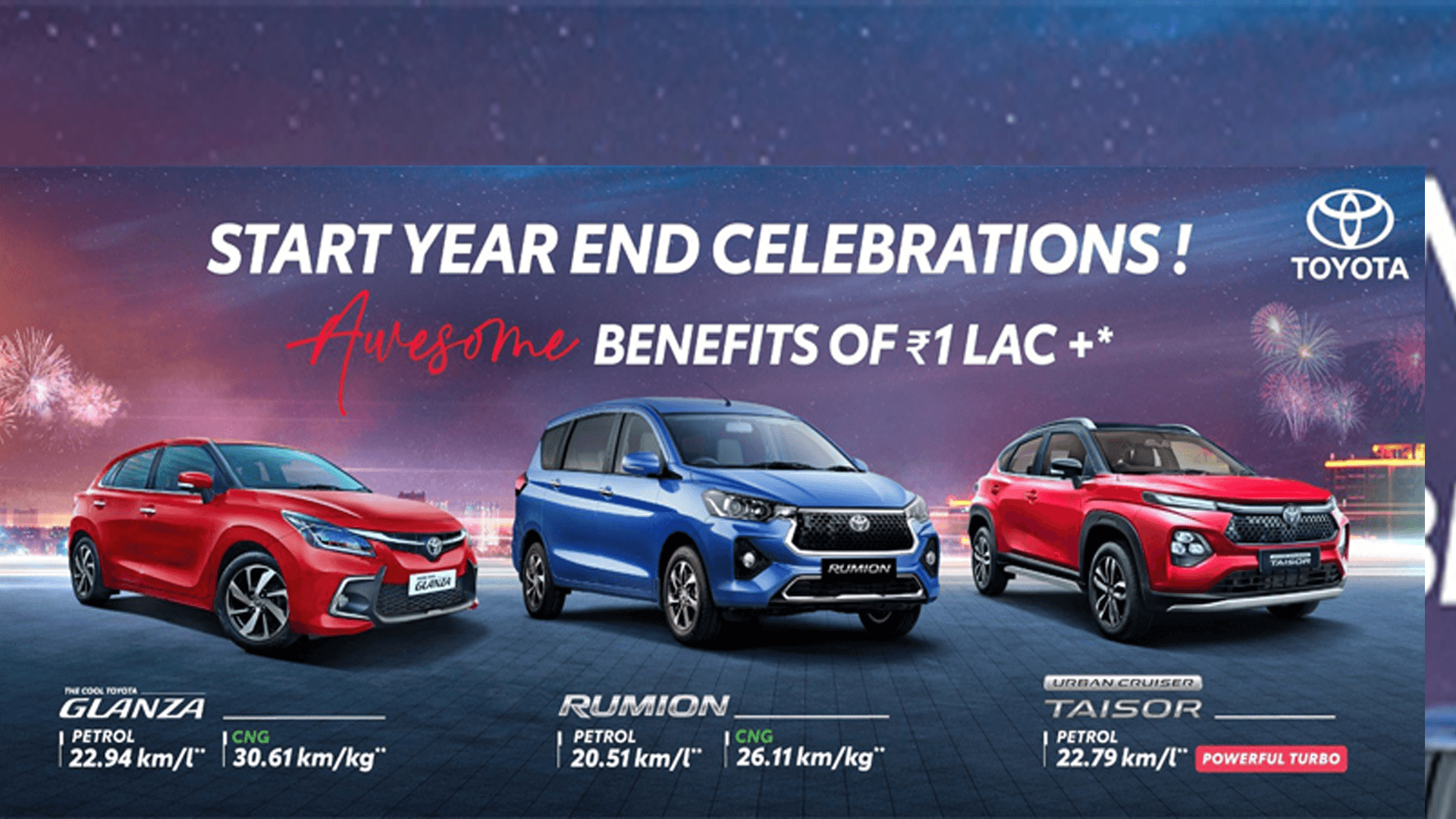 TKM Launches Special Limited-Edition Glanza, Taisor & Hyryder with Exclusive Year-End Offers