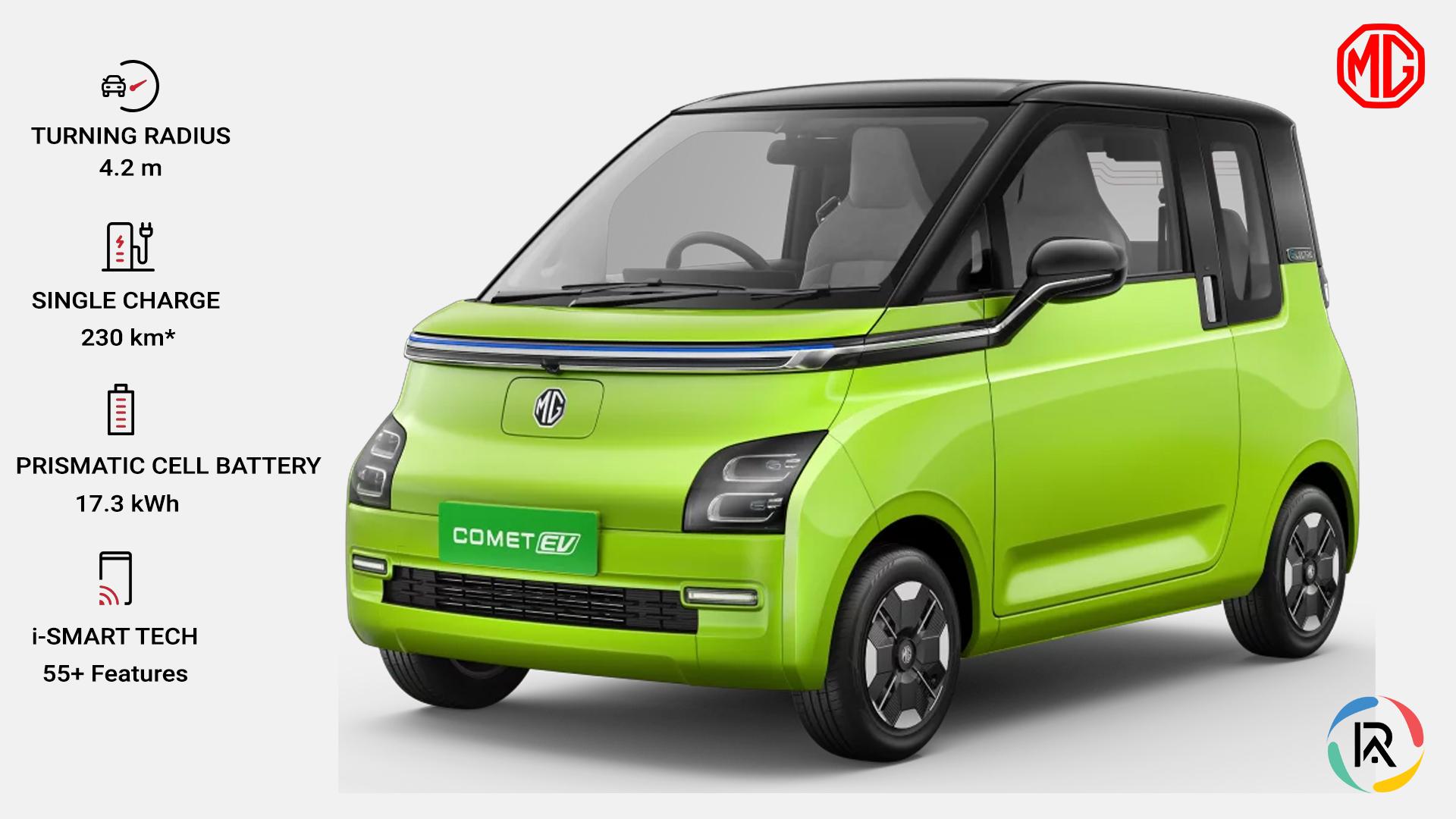 MG Unveils Comet EV with New Features and Variants