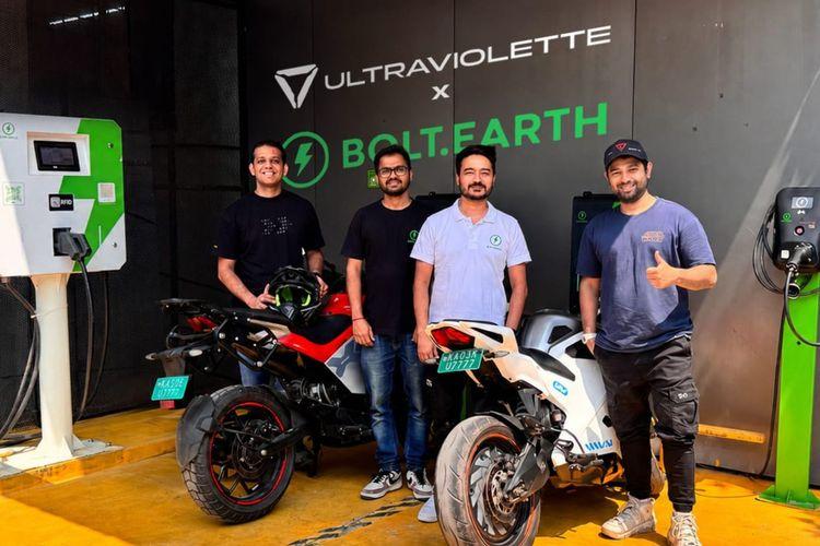 Ultraviolette Automotive, Bolt.Earth Cross 100 EV Chargers