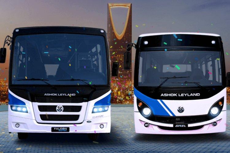 Ashok Leyland launches Falcon Super and Gazl bus in Saudi Arabia