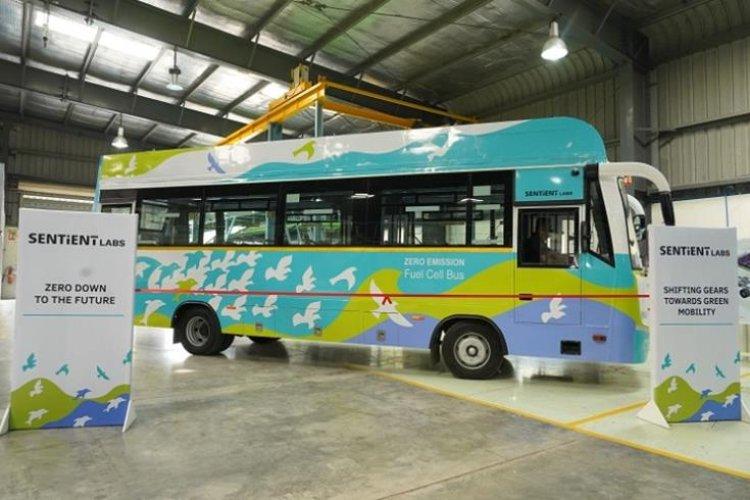 Sentient Labs showcases made-in-India hydrogen fuel cell bus