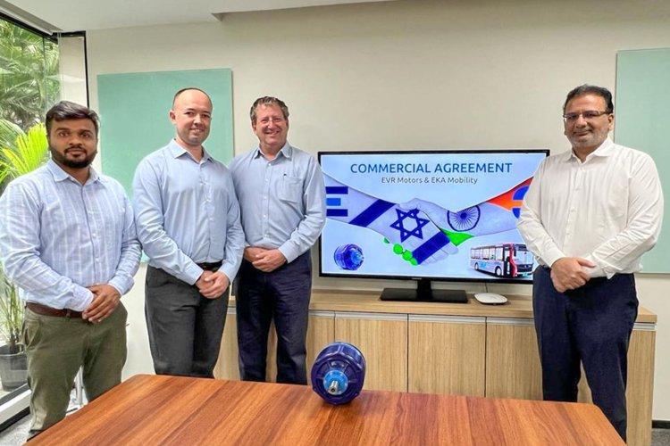 EVR Motors Partners with EKA Mobility to build Electric Bus Motors