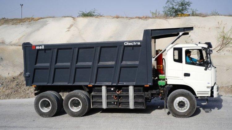 Olectra unveils India's 1st e-tipper