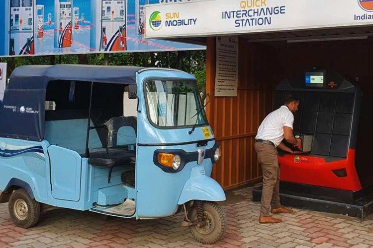 IOC launches battery swapping facility for quick recharge of electric vehicles