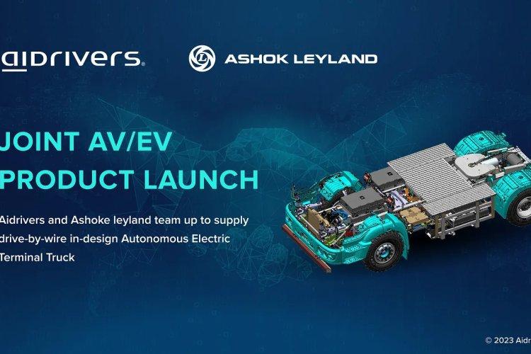 Ashok Leyland and Aidrivers joined hands to produce autonomous electric terminal truck designed for port operations