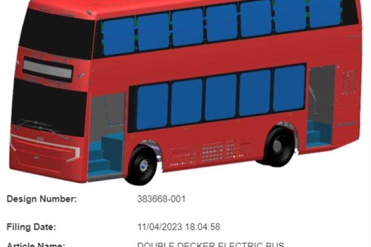 Tata Motors design for Double Decker filed for patents