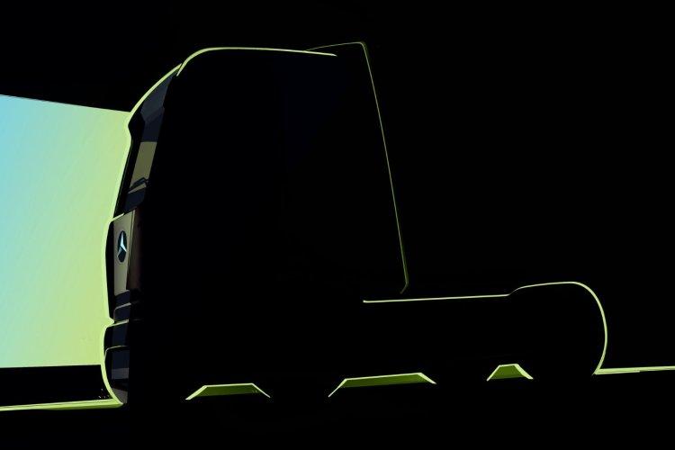 Mercedes Benz Truck reveals teaser motif of the eActros 600
