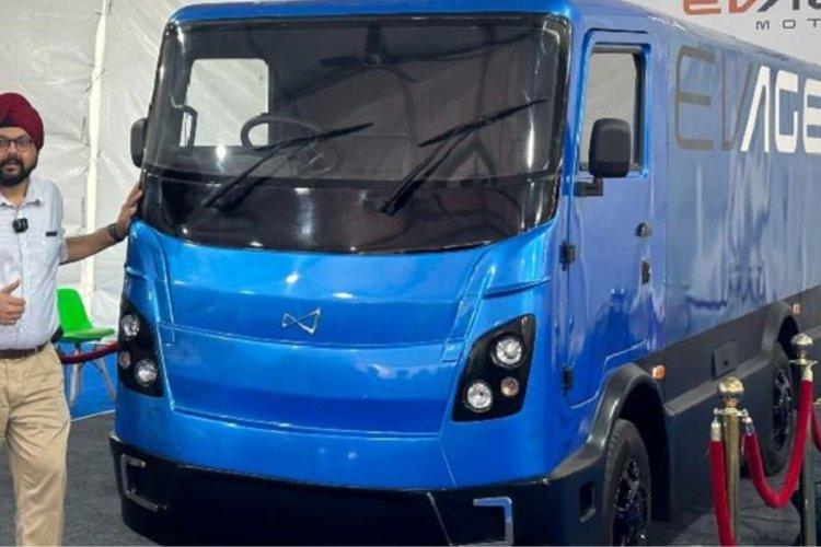 EVage Motors showcases its first electric delivery truck