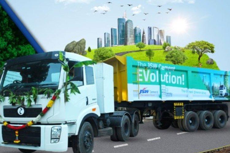 JSW Cement begins with EV Trucks for Logistic operations