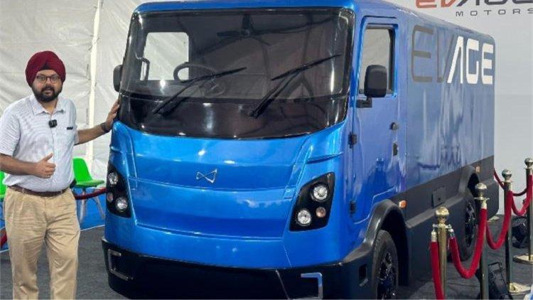 EVage Motors showcases its first electric delivery truck