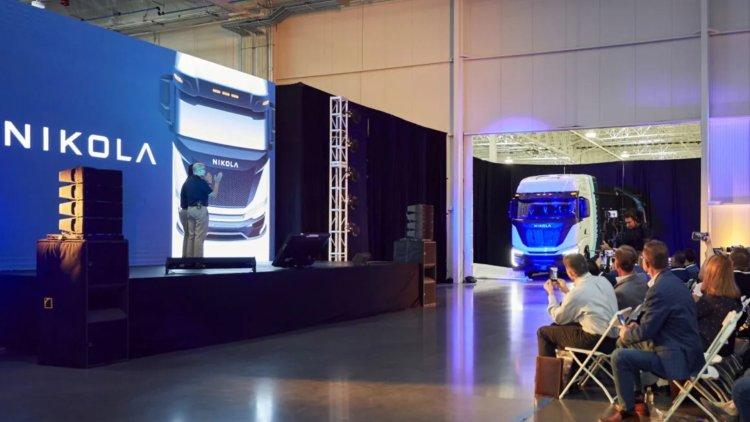 Nikola hydrogen fuel cell electric vehicle manufacturing facility in Coolidge, Arizona