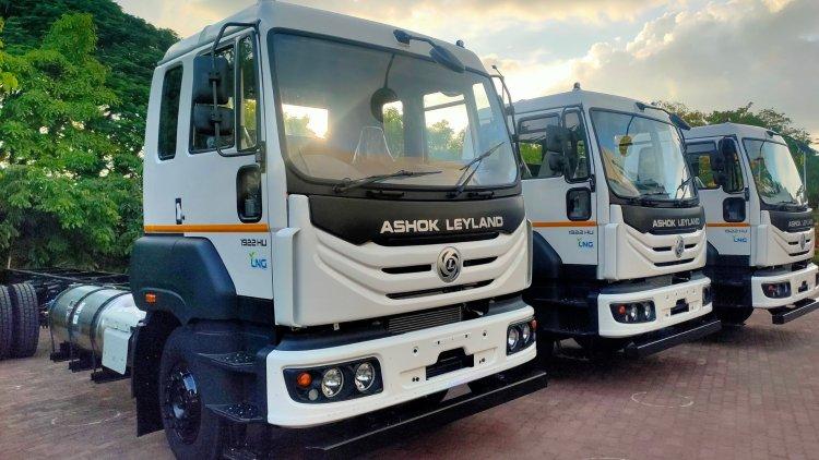Ashok Leyland delivers Indias first LNG Powered Truck to Mahanagar Gas Ltd