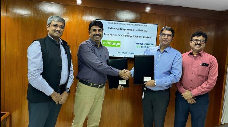Tata Power and Indian Oil Partner to Roll Out 500+ EV Charging Points Across India