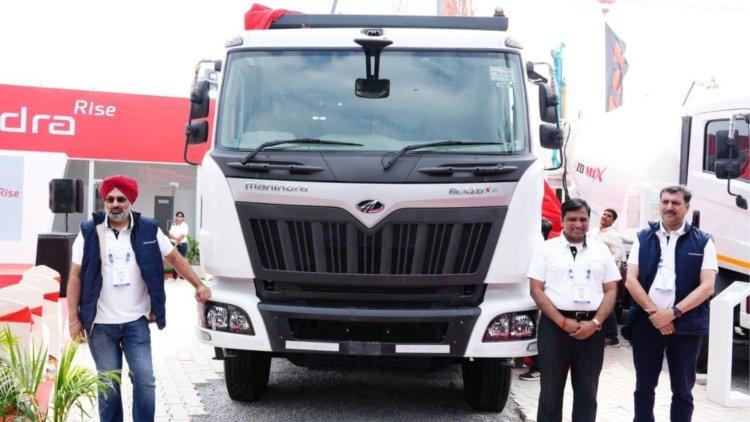 Mahindra Unveils BLAZO X m-DURA Tipper and CEV5 Construction Equipment at Excon 2023