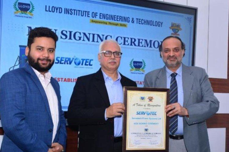 Servotech signs MOU with Lloyd Institute