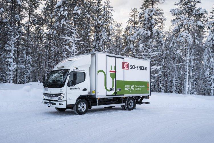 FUSO eCanters Demonstrate Cold-Weather Performance in Icy Northern Finland