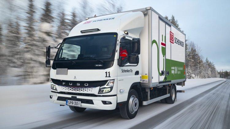 FUSO eCanters Demonstrate Cold-Weather Performance in Icy Northern Finland