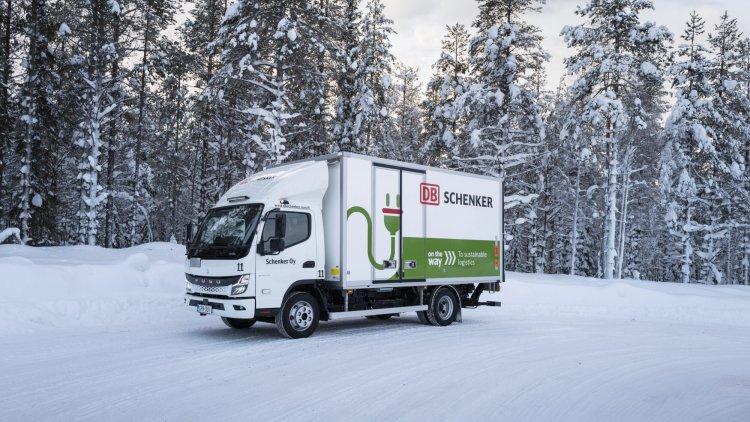 FUSO eCanters Demonstrate Cold-Weather Performance in Icy Northern Finland
