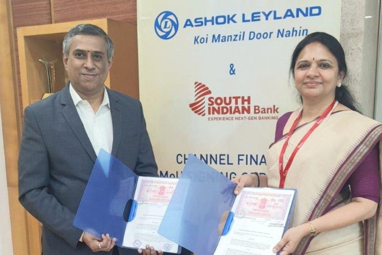Ashok Leyland signs MOU with South Indian Bank
