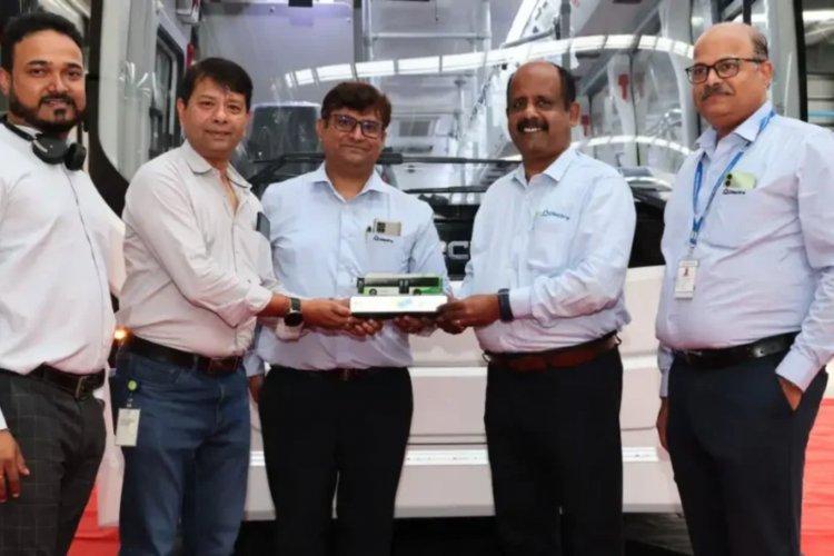 Olectra unveils electric bus prototype for Microsoft staff transport.