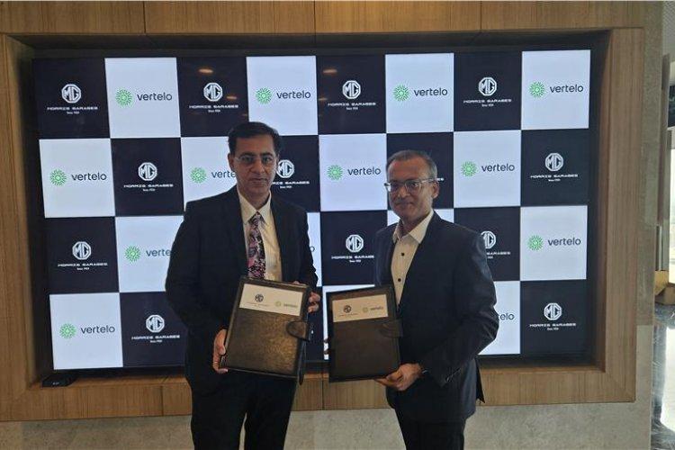 MG Motor India collaborated with Vertelo to supply 3,000 EVs