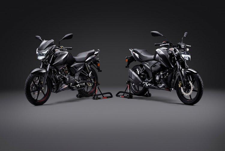 TVS launches TVS Apache RTR 160 Series 'Blaze of Black' Dark Edition.