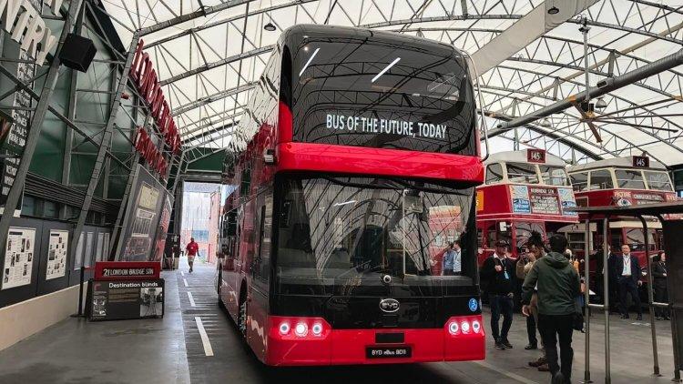 BYD Unveils Electric Double-Decker Bus BD11 in London