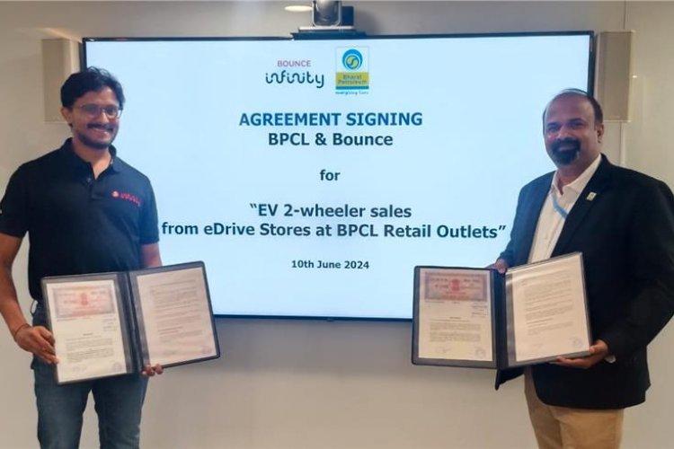 BPCL Launches 'eDrive Stores' with Bounce Infinity for EV Adoption