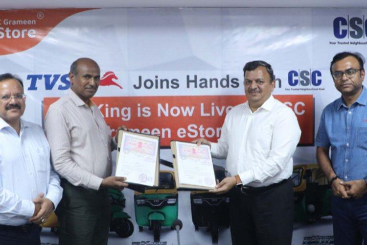 TVS Motor Partners with CSC Grameen EStores for CV