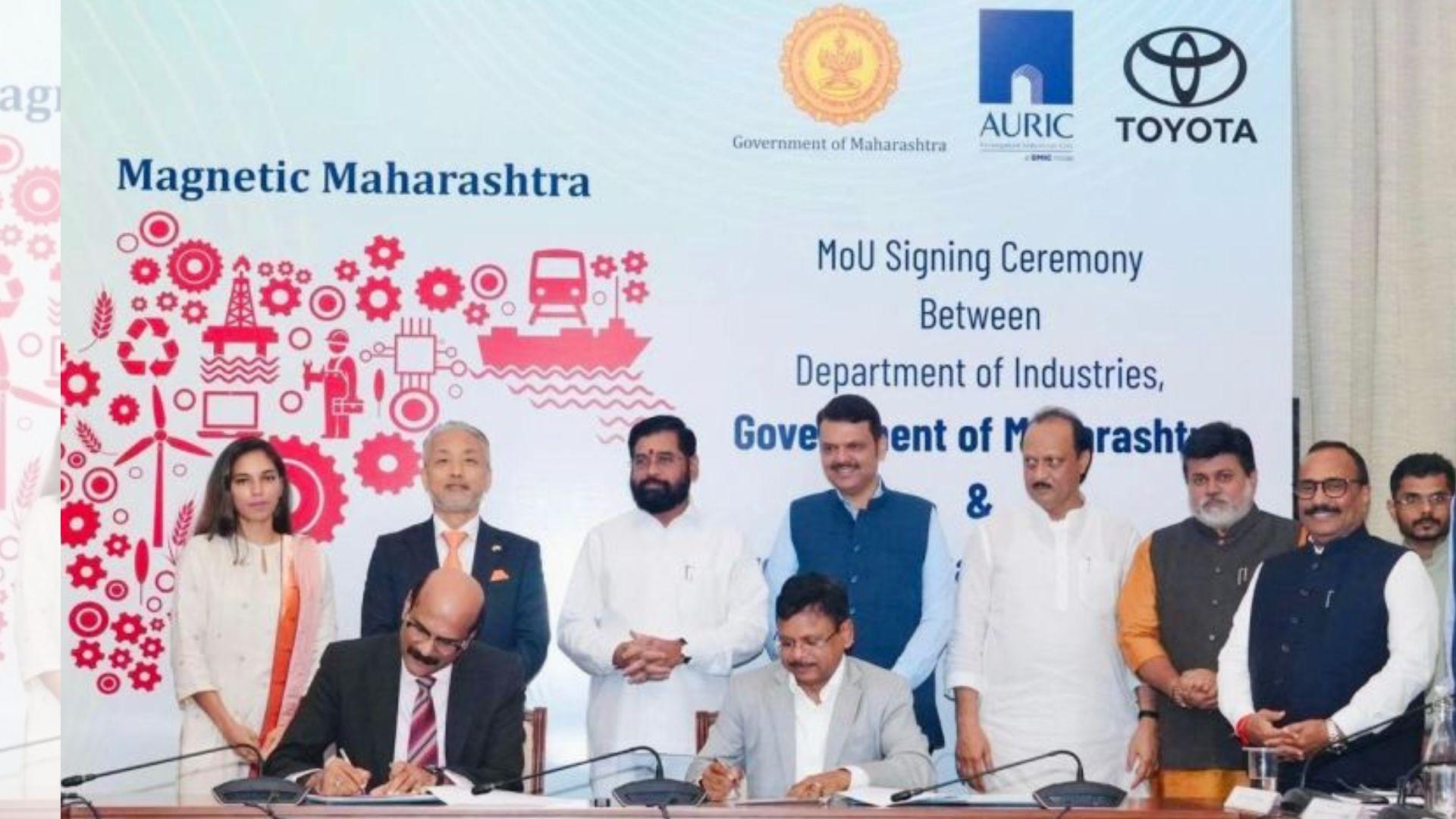 Toyota signs MoU with government of Maharashtra for new plant