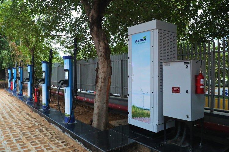 GLIDA Installs 200KW Chargers at DLF Cyberpark Gurugram