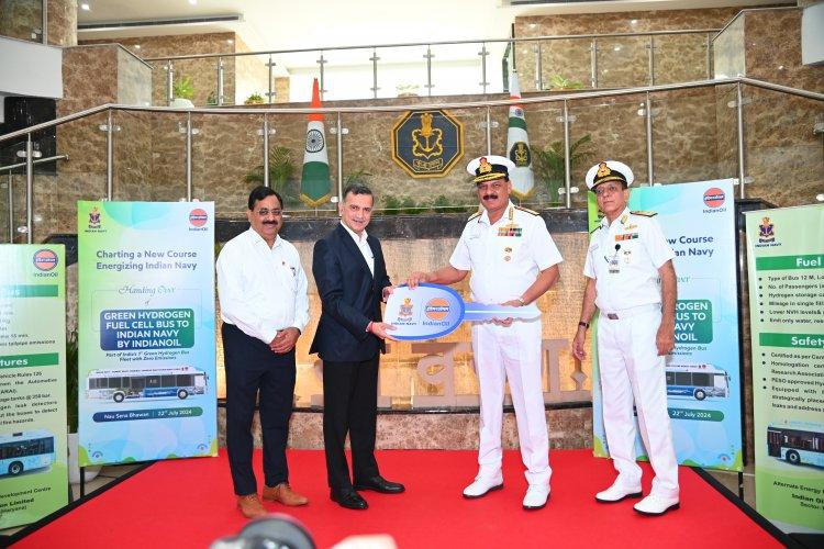 Indian Oil Partners Indian Navy for Green Hydrogen Fuel Cell Bus Initiative