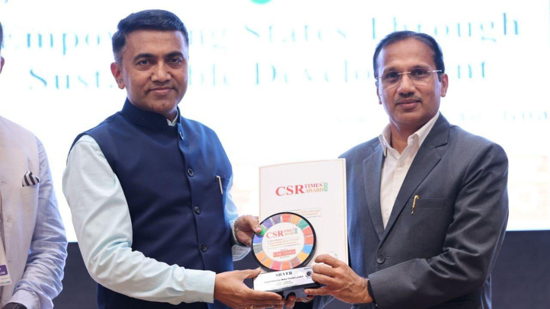 TKM Wins CSR Times Award for Swachh Bharat Efforts in Raichur