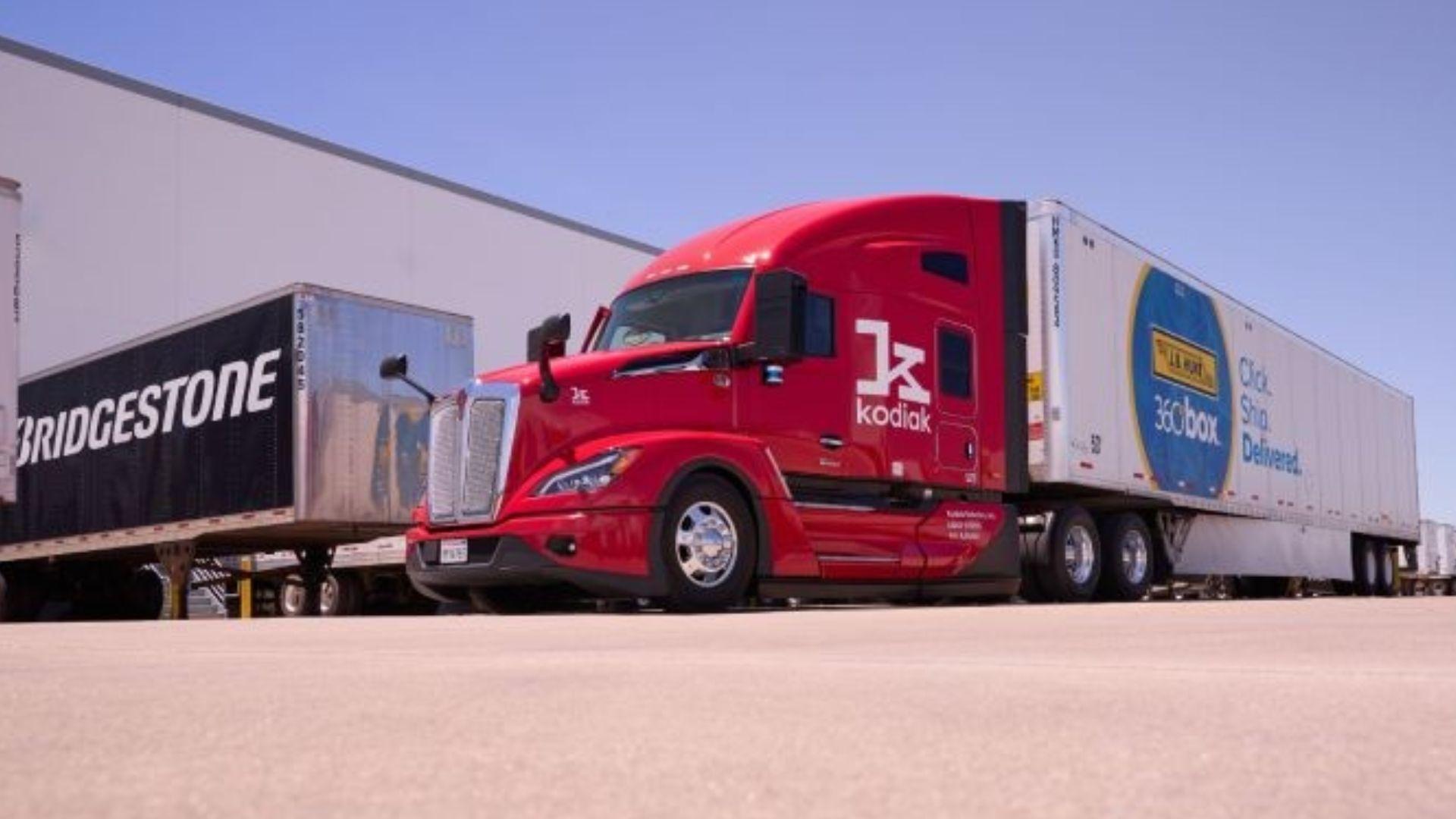 J.B. Hunt, Bridgestone and Kodiak Surpass 50,000 Autonomous Long-Haul Trucking Miles in Delivery Collaboration