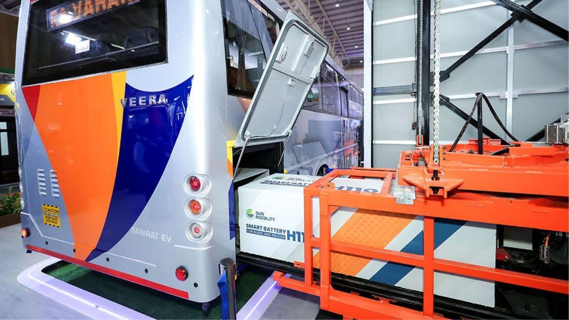 SUN Mobility with Veera Vahana India's First Modular Battery-Swapping Tech for Heavy EVs