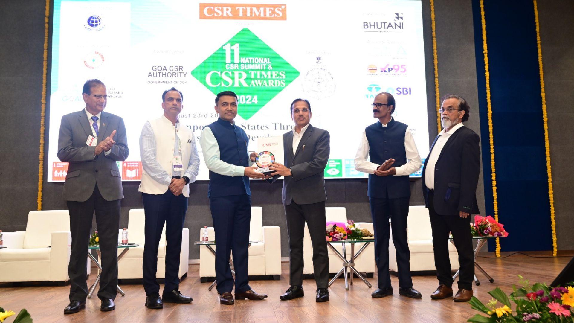 TKM Wins CSR Times Award for Swachh Bharat Efforts in Raichur