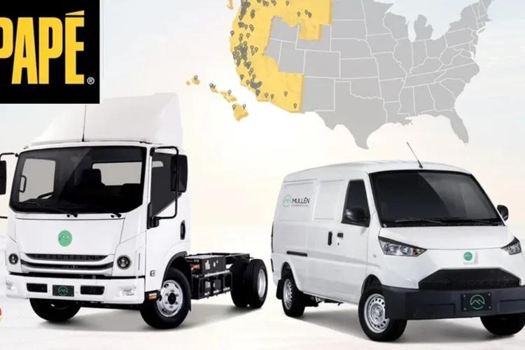 Mullen Announces $3.2M Papé Truck Purchase with Immediate Delivery of 50 EVs