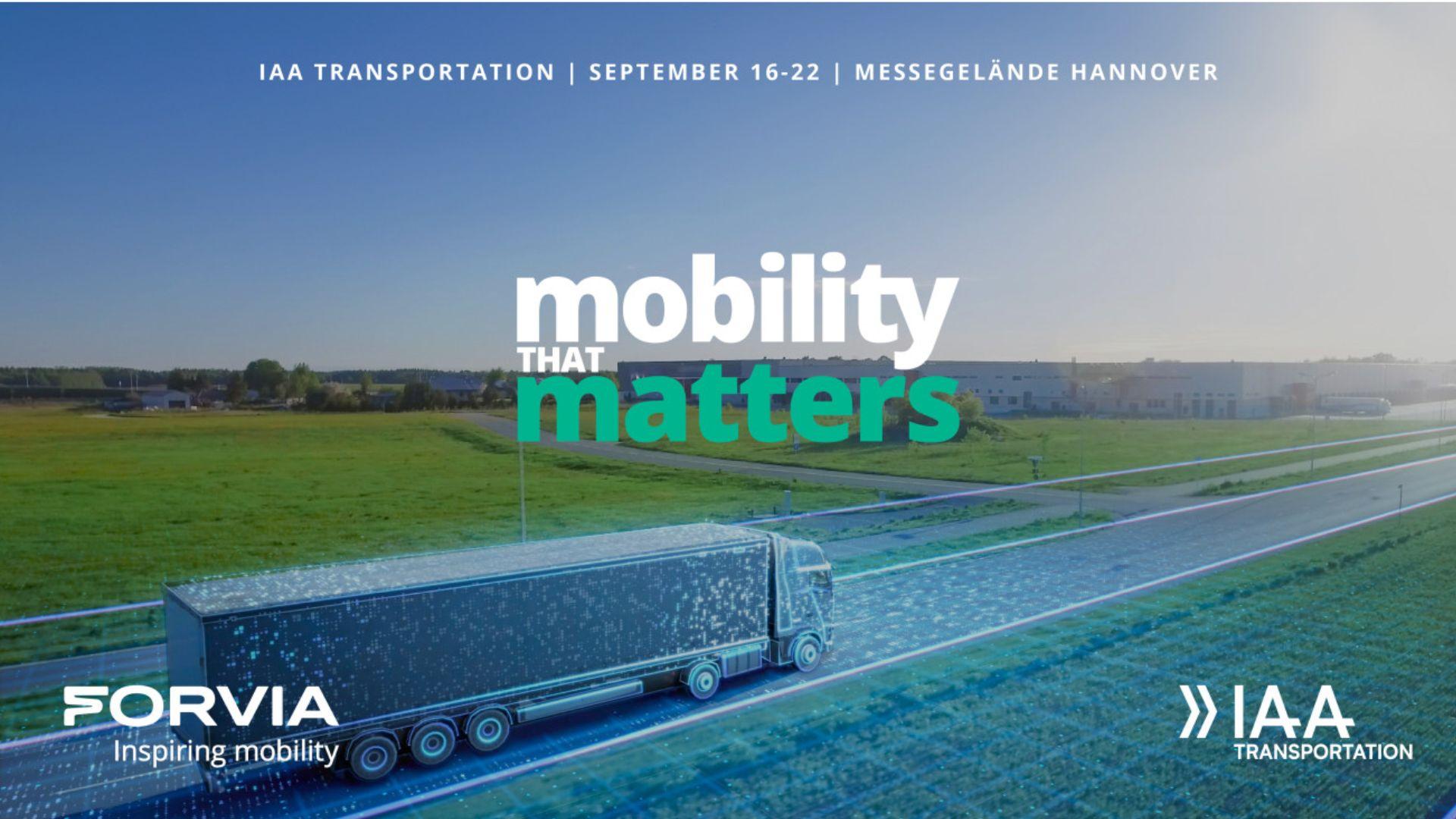 Forvia unveils sustainable technologies for CV at IAA Transportation 2024