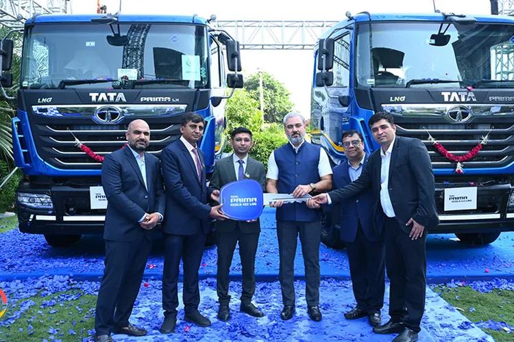 Tata Motors delivers of LNG Trucks to Clean Green Fuel and Logistics