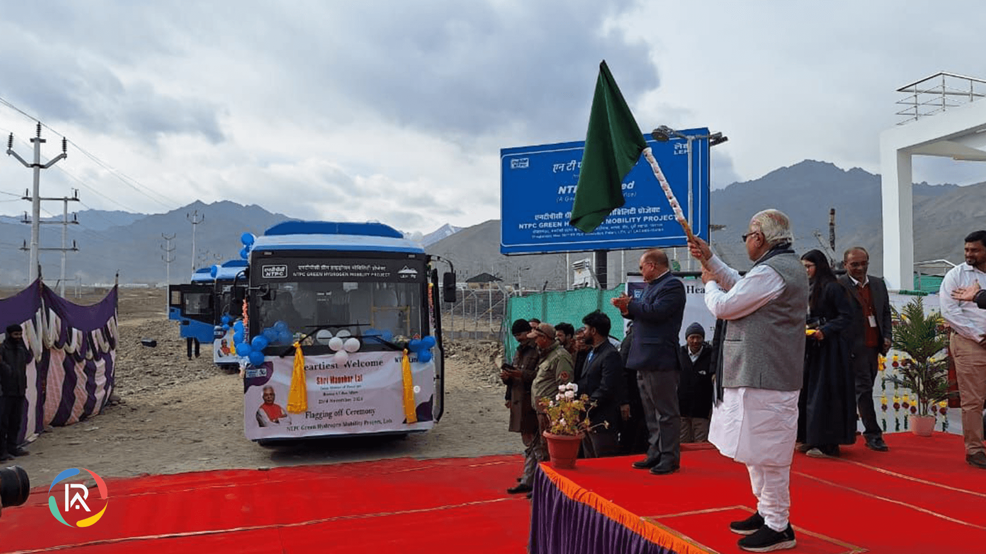 NTPC launches green hydrogen buses in Leh
