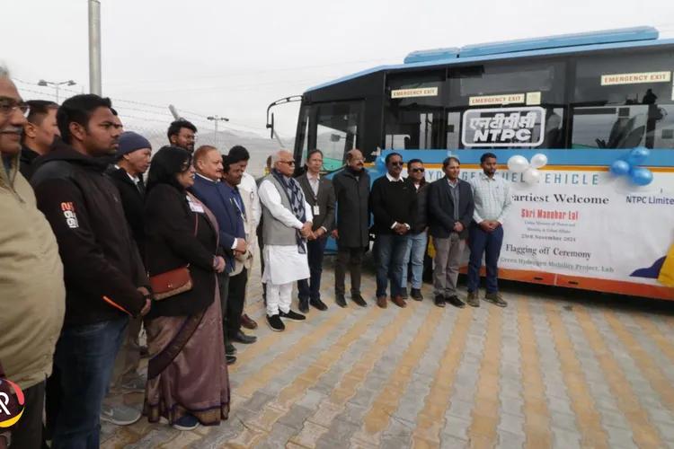 NTPC launches green hydrogen buses in Leh
