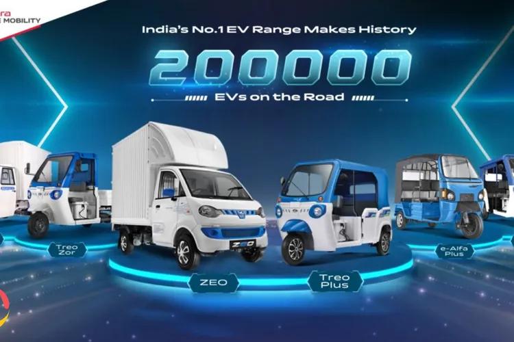 Mahindra Last Mile Mobility Surpasses 200,000 Electric Vehicle Milestone