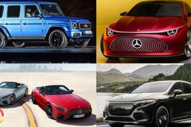 Mercedes Benz Showcases G 580, CLA Concept, and EQS SUV Night Series
