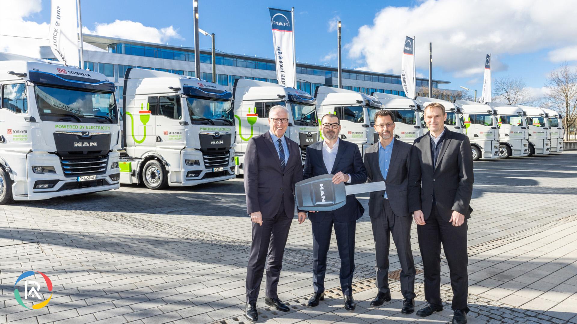 MAN Delivers eTGX Electric Trucks to DB Schenker