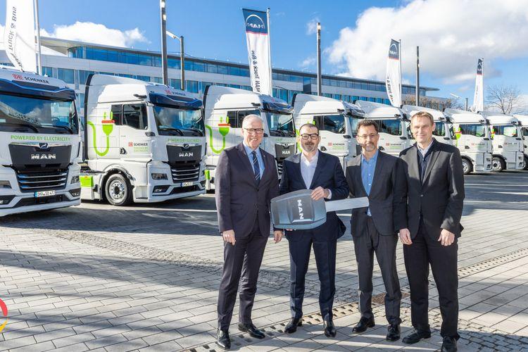 MAN Delivers eTGX Electric Trucks to DB Schenker