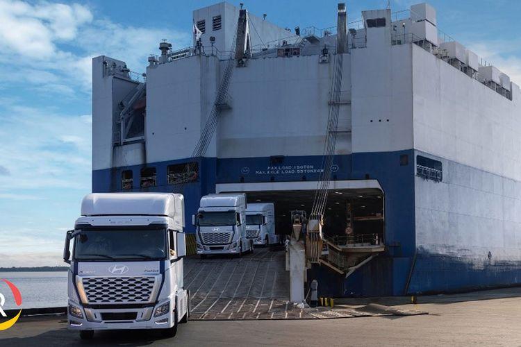 Hyundai Deploys XCIENT Hydrogen Trucks for HMGMA Clean Logistics