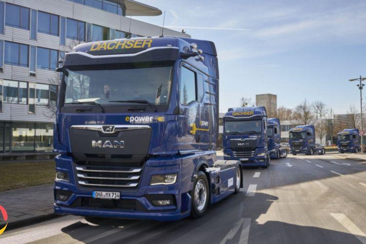 Dachser adds twelve MAN eTGX electric trucks